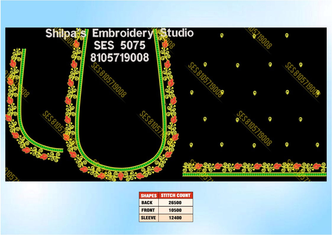 Embroidery Designs 5001-5100 Series