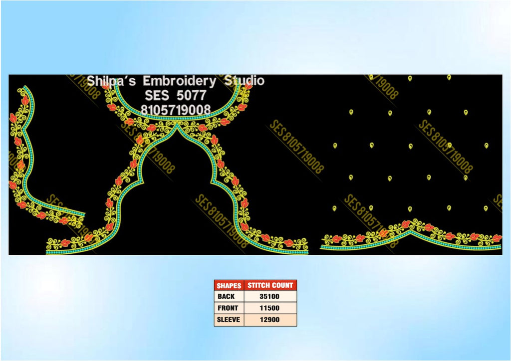Embroidery Designs 5001-5100 Series