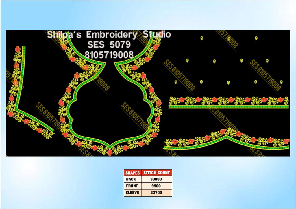 Embroidery Designs 5001-5100 Series