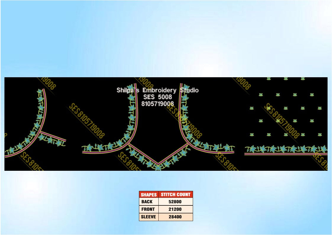 Embroidery Designs 5001-5100 Series