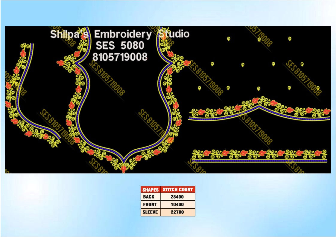 Embroidery Designs 5001-5100 Series
