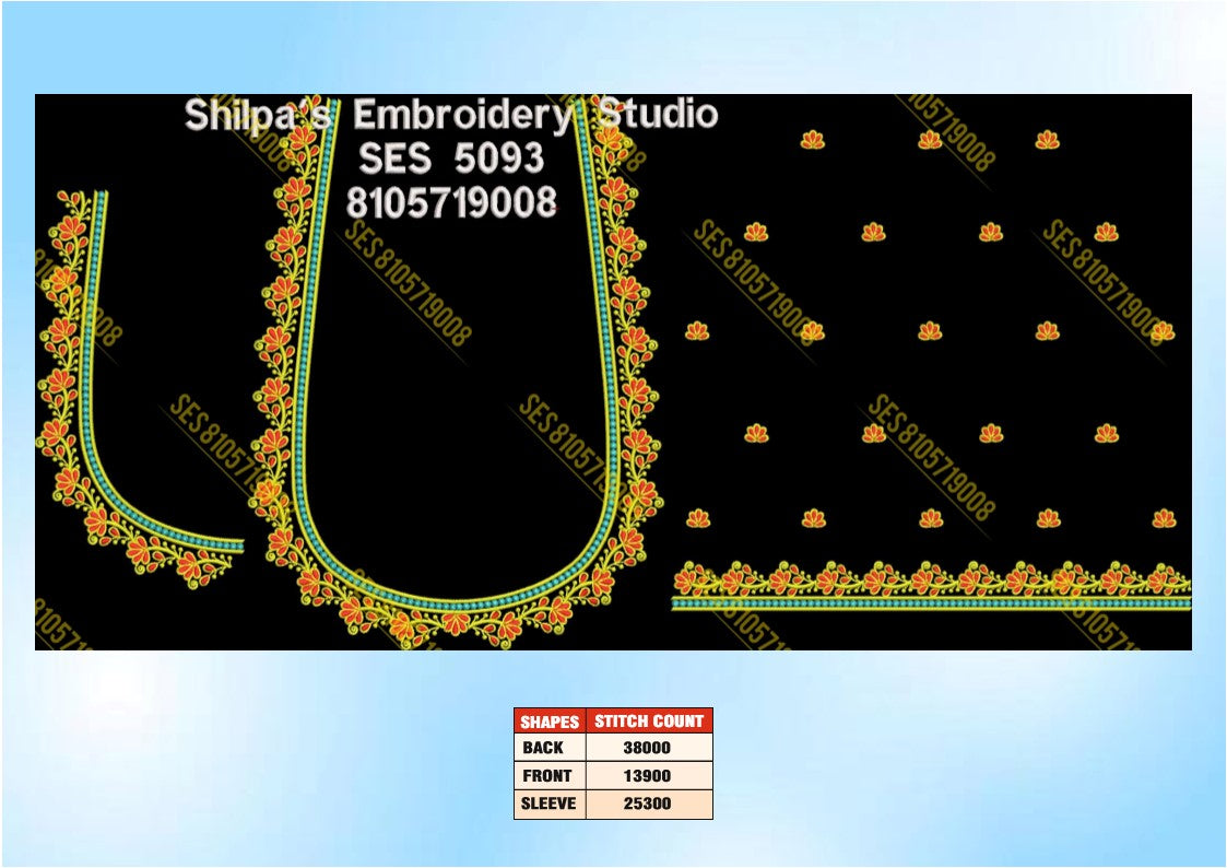 Embroidery Designs 5001-5100 Series