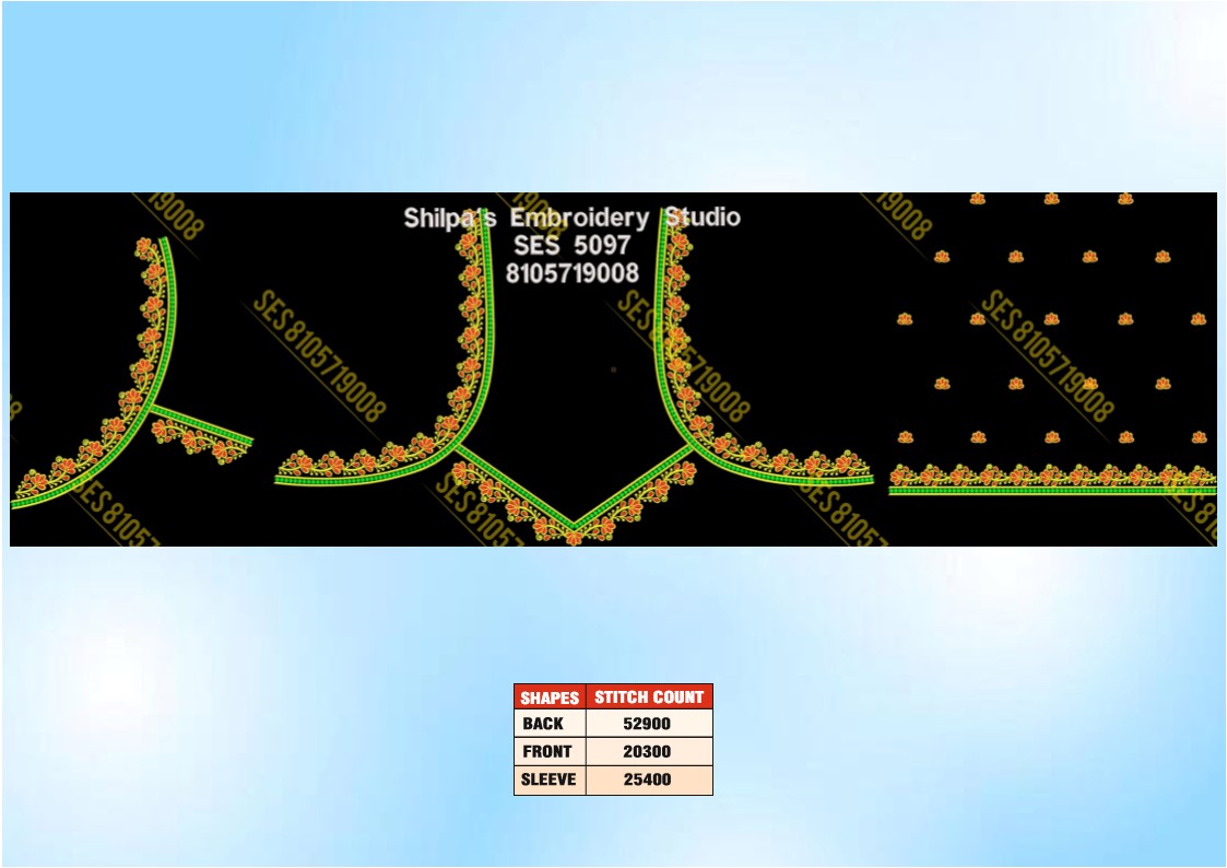 Embroidery Designs 5001-5100 Series