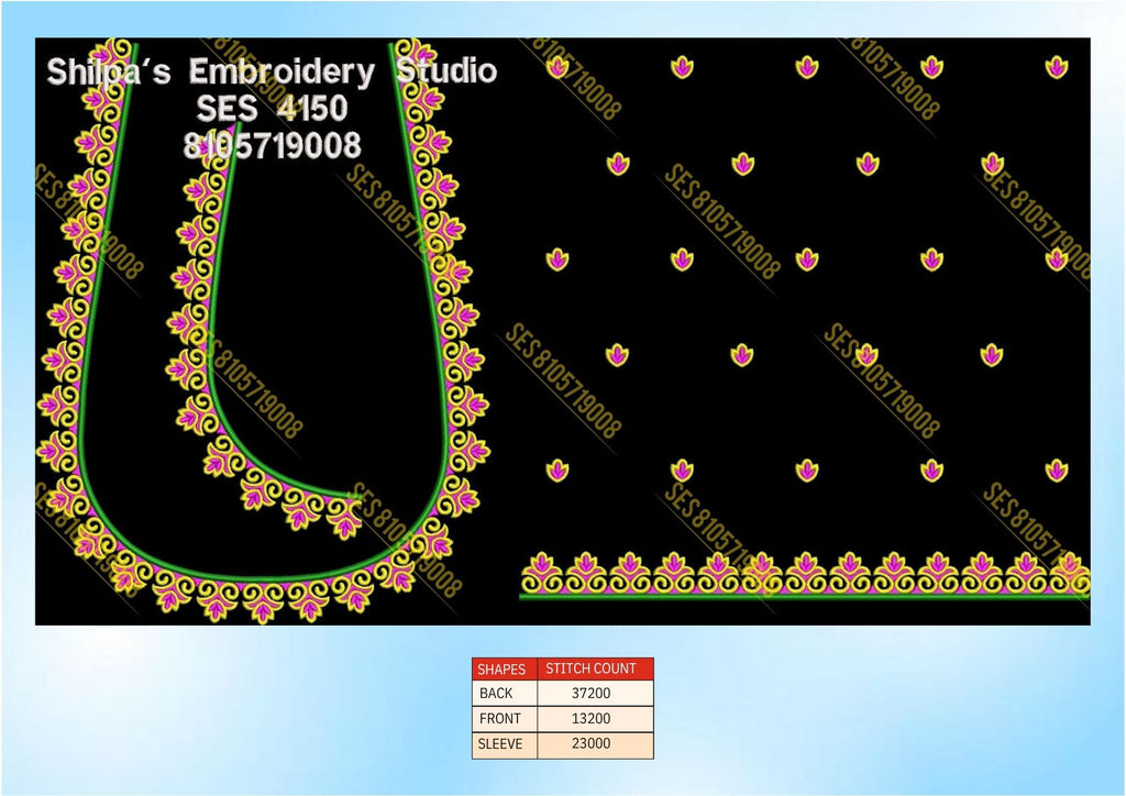 Embroidery Designs 4101-4200 Series