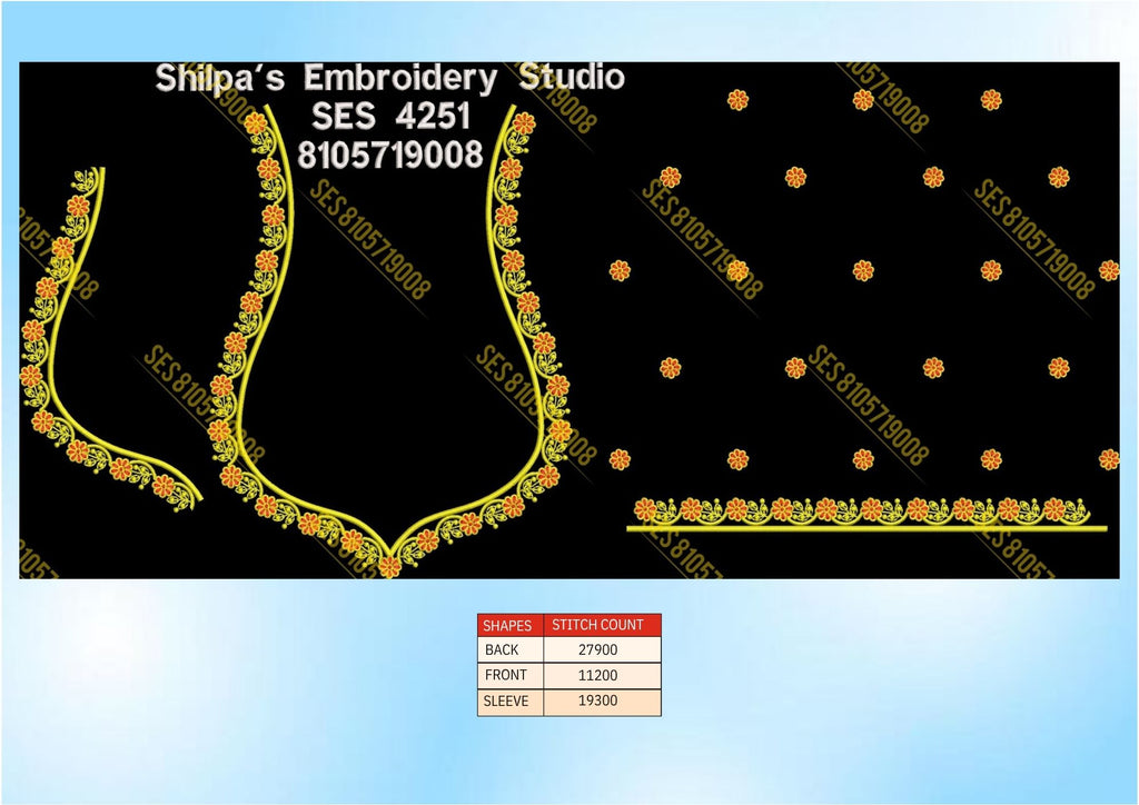 Embroidery Designs 4201-4300 Series