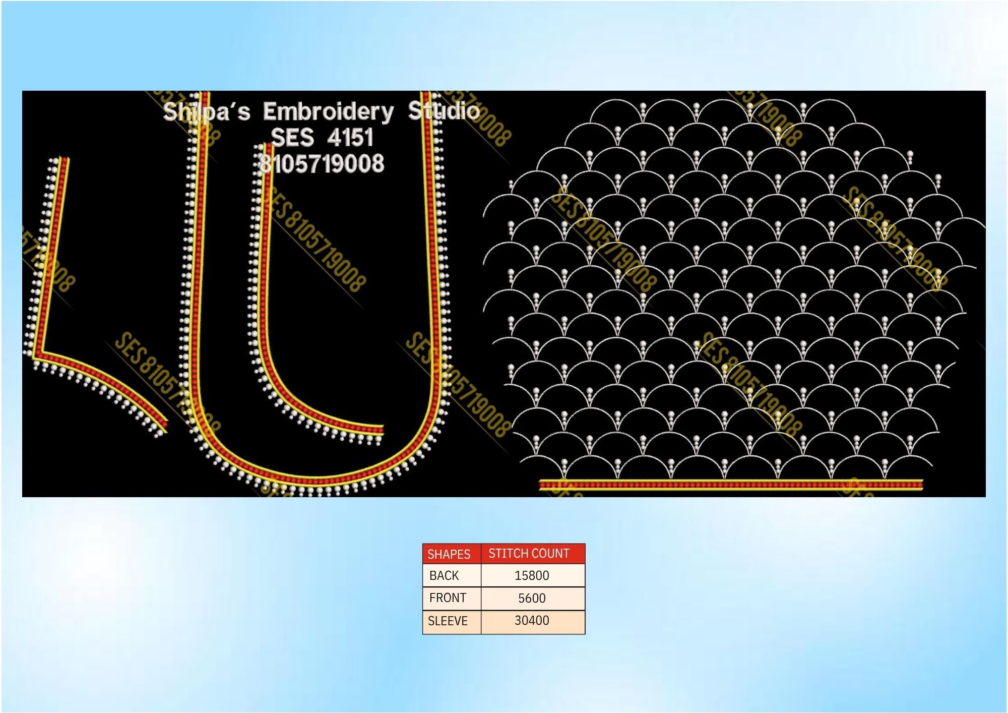 Embroidery Designs 4101-4200 Series