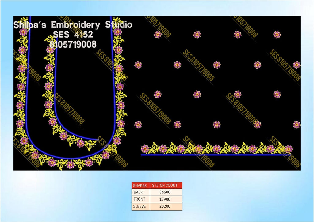 Embroidery Designs 4101-4200 Series