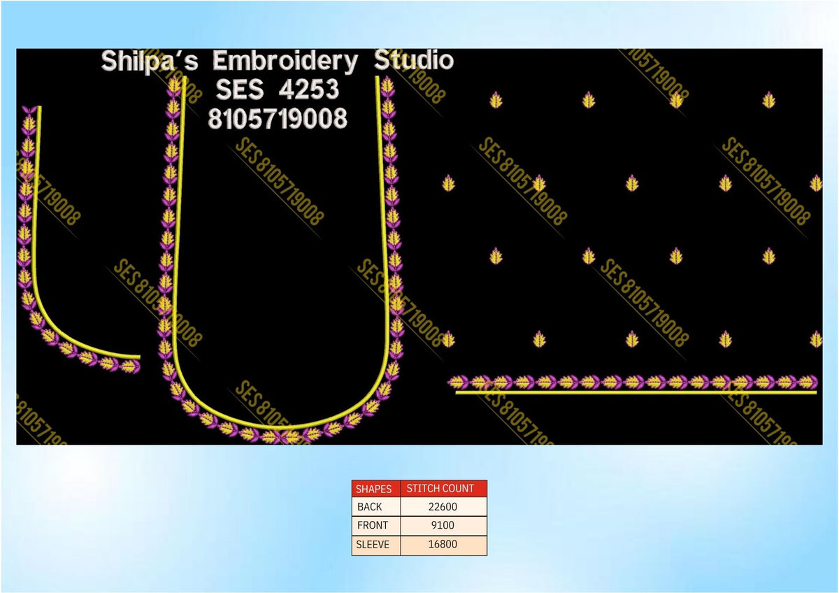 Embroidery Designs 4201-4300 Series
