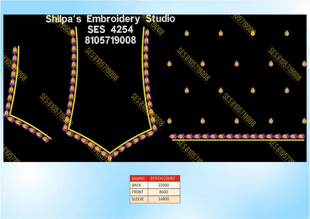 Embroidery Designs 4201-4300 Series