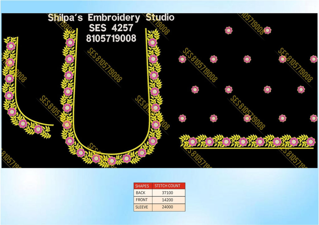 Embroidery Designs 4201-4300 Series