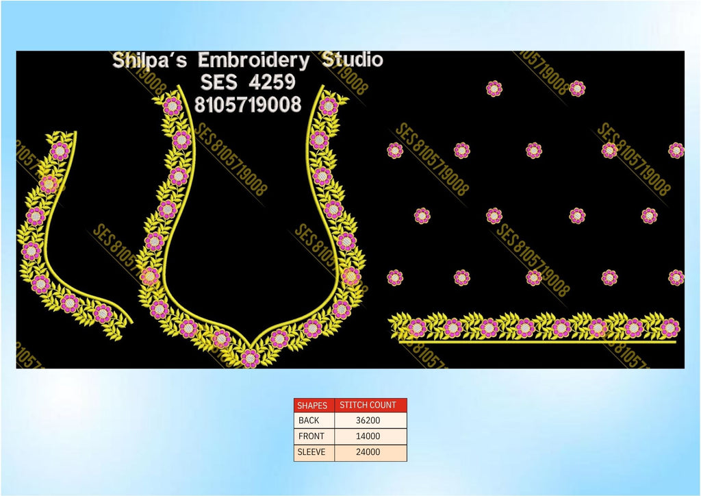 Embroidery Designs 4201-4300 Series