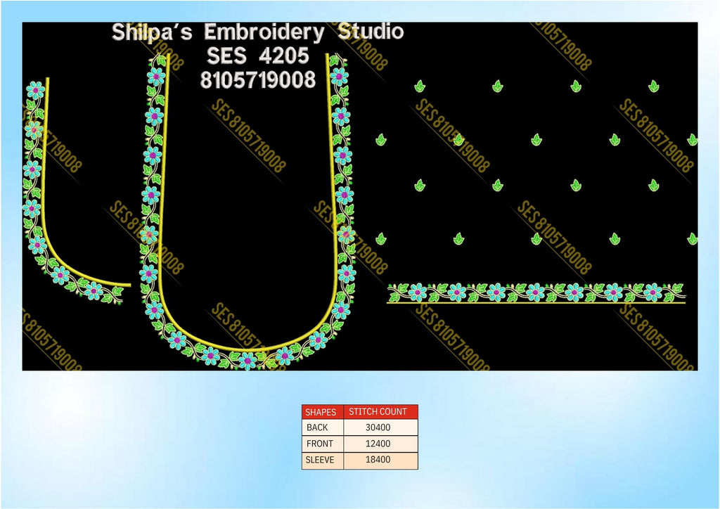 Embroidery Designs 4201-4300 Series