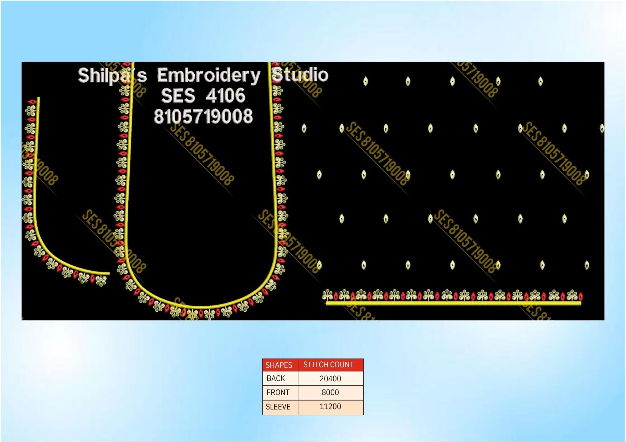 Embroidery Designs 4101-4200 Series