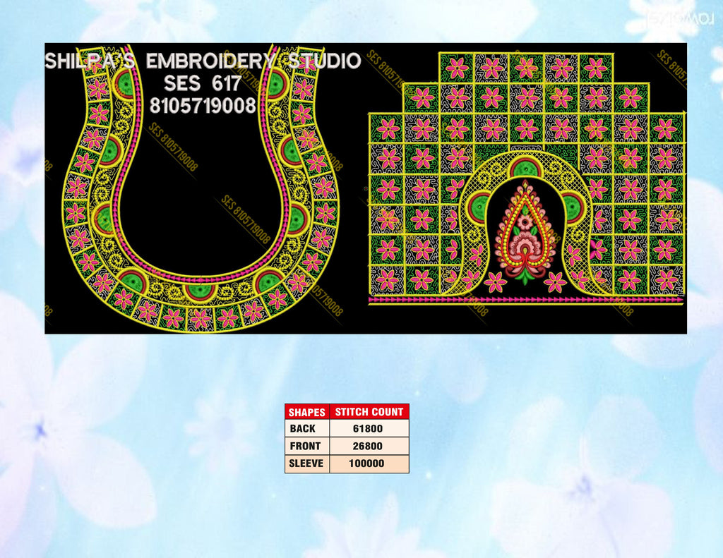 Embroidery Designs 601-700 Series