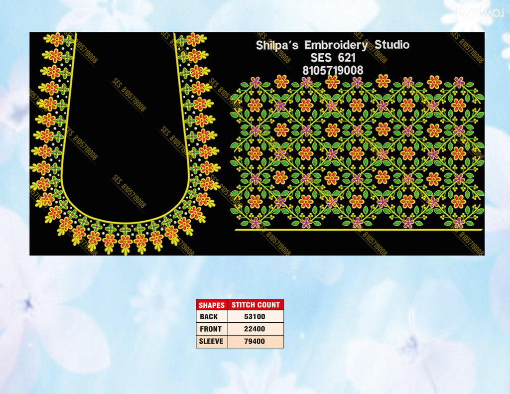 Embroidery Designs 601-700 Series