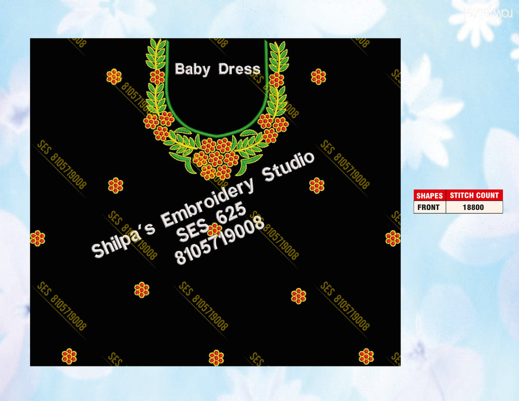 Embroidery Designs 601-700 Series