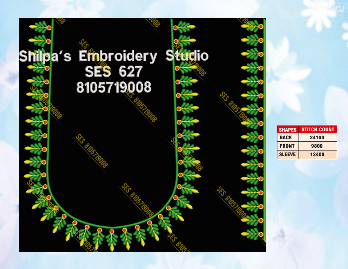 Embroidery Designs 601-700 Series