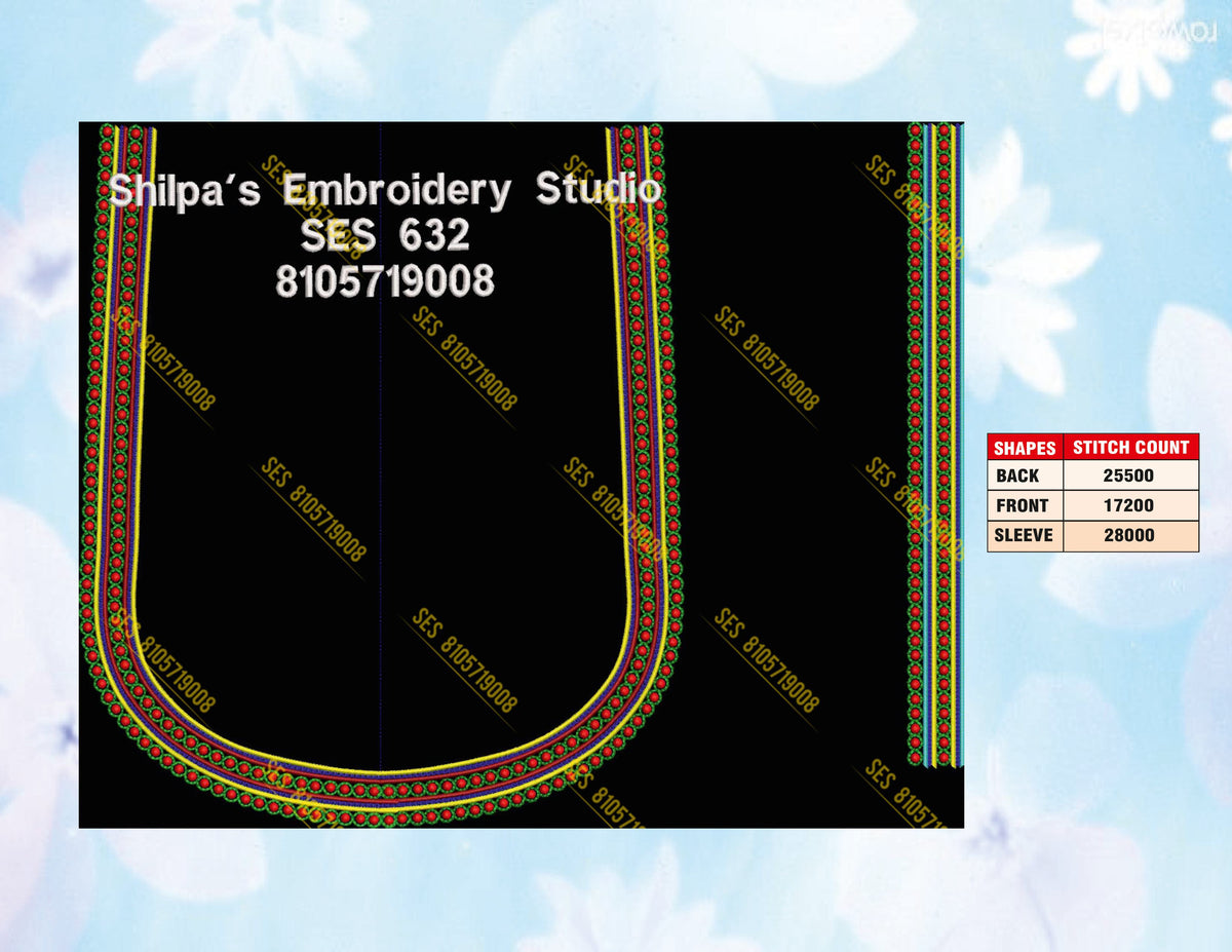 Embroidery Designs 601-700 Series
