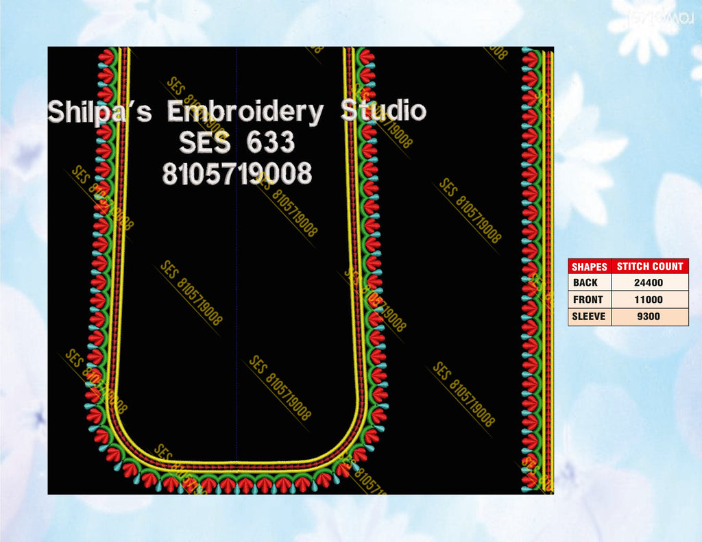 Embroidery Designs 601-700 Series