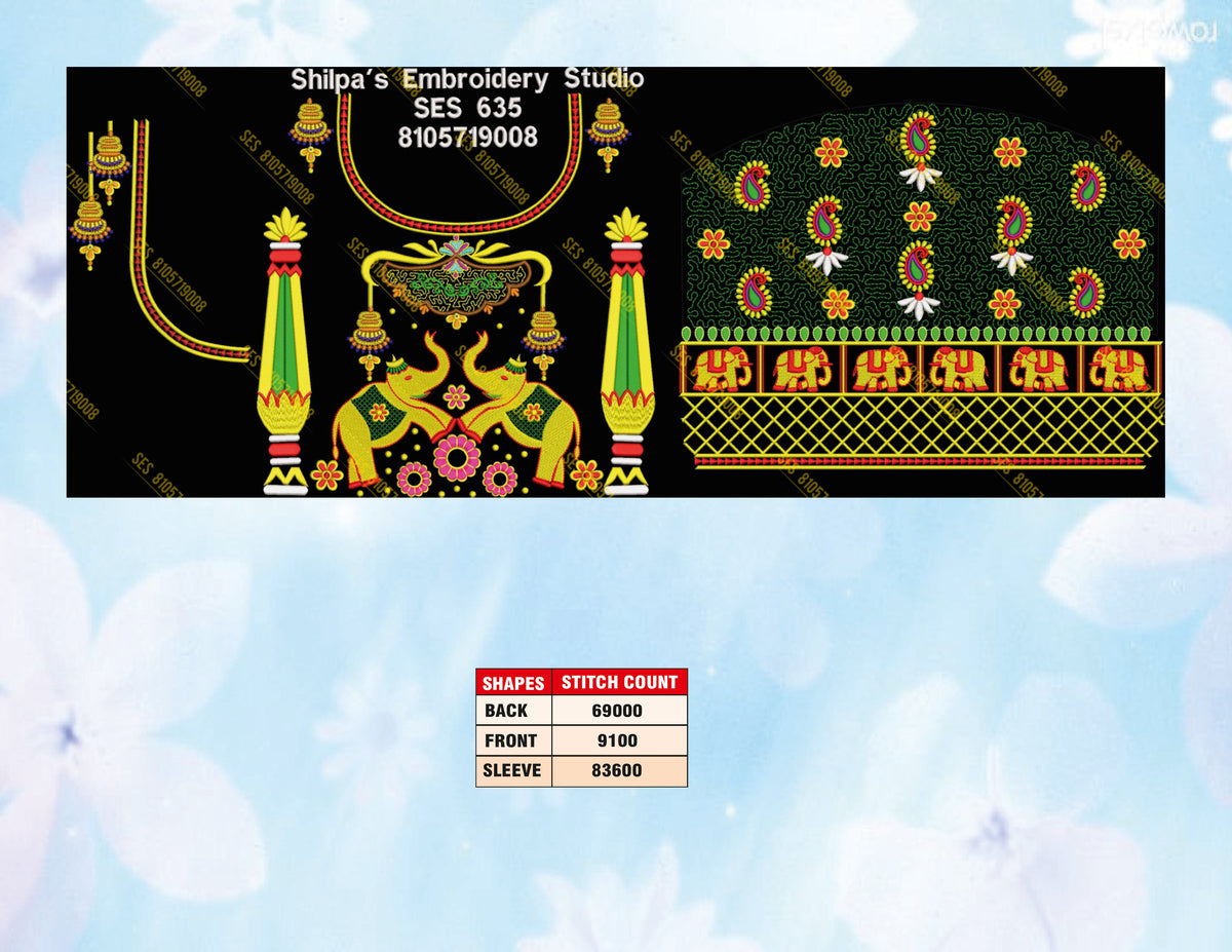 Embroidery Designs 601-700 Series