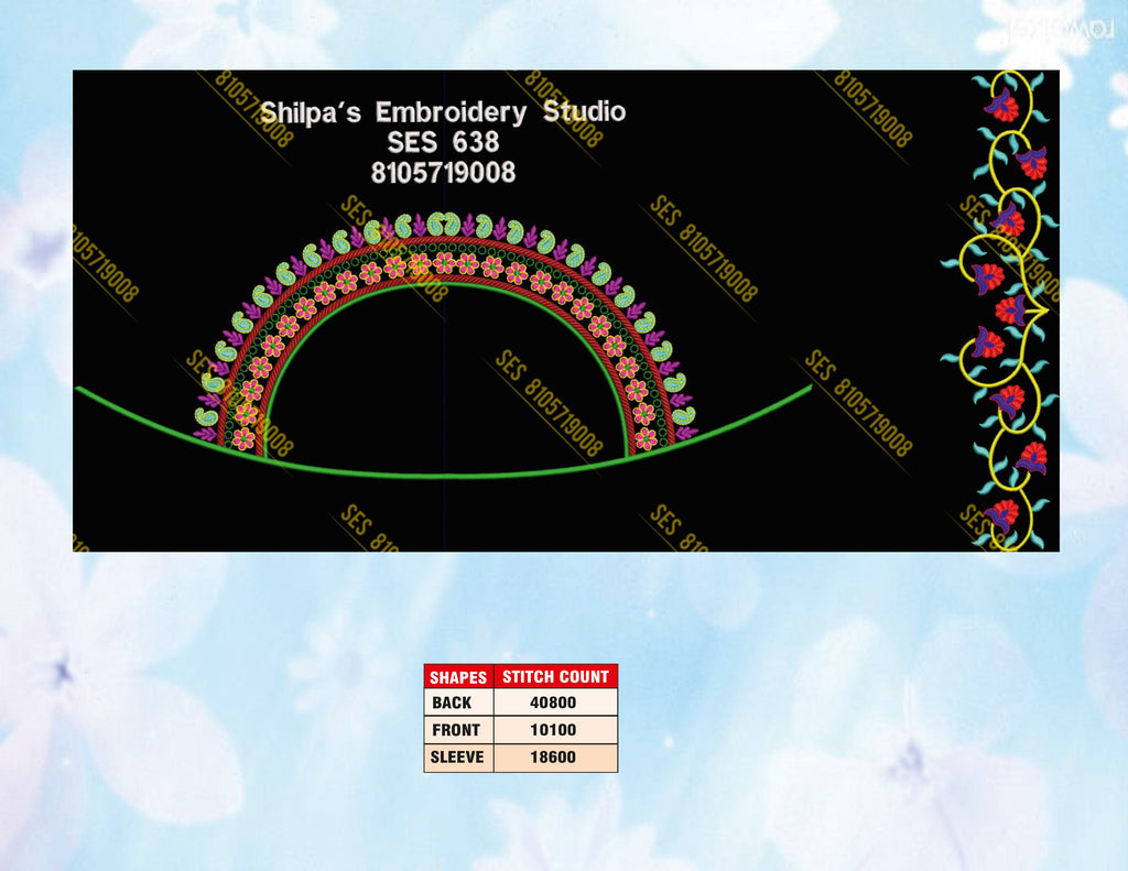 Embroidery Designs 601-700 Series