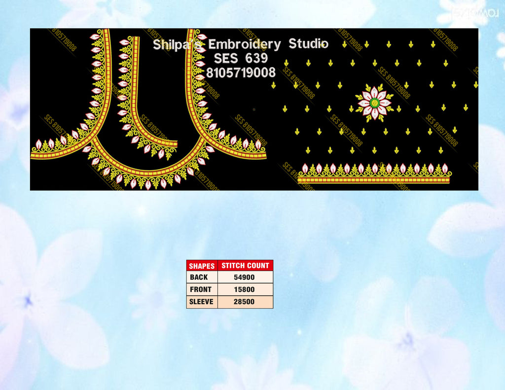 Embroidery Designs 601-700 Series