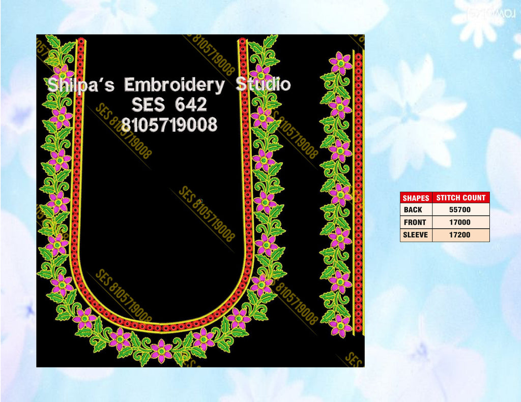 Embroidery Designs 601-700 Series