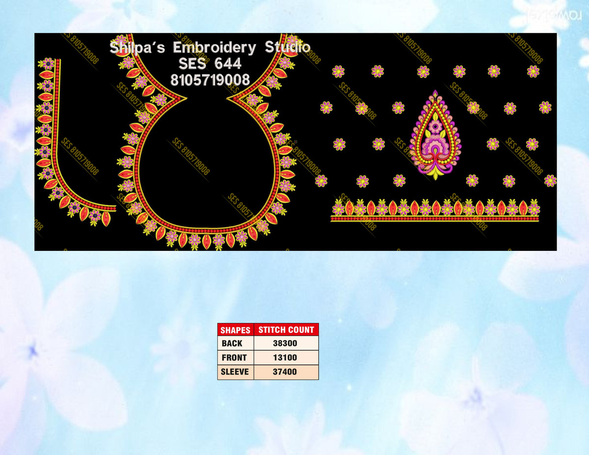 Embroidery Designs 601-700 Series