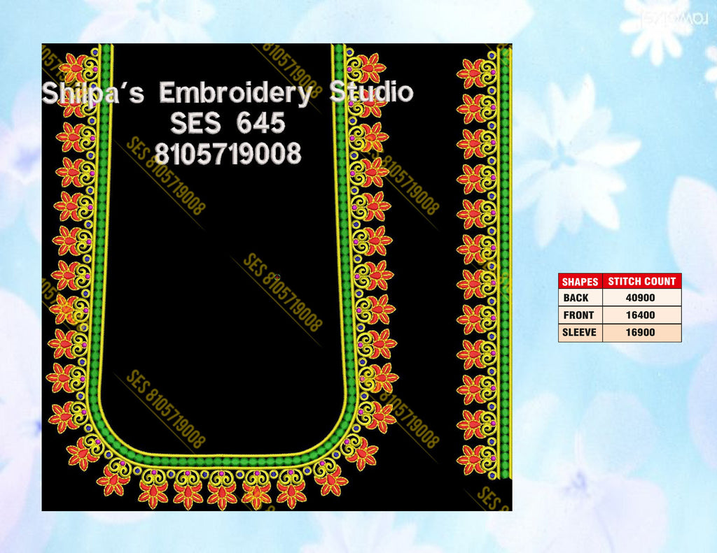 Embroidery Designs 601-700 Series