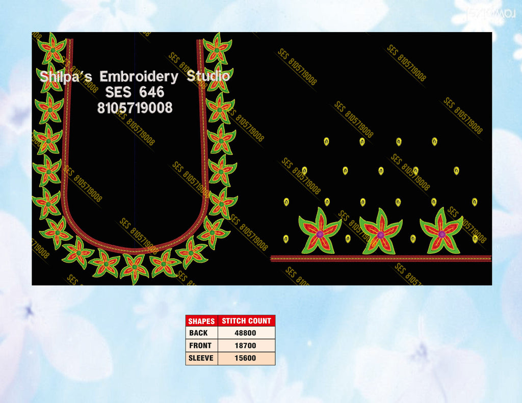 Embroidery Designs 601-700 Series