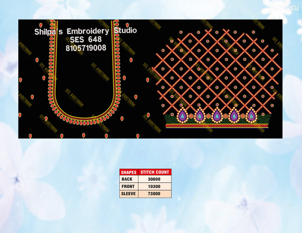 Embroidery Designs 601-700 Series