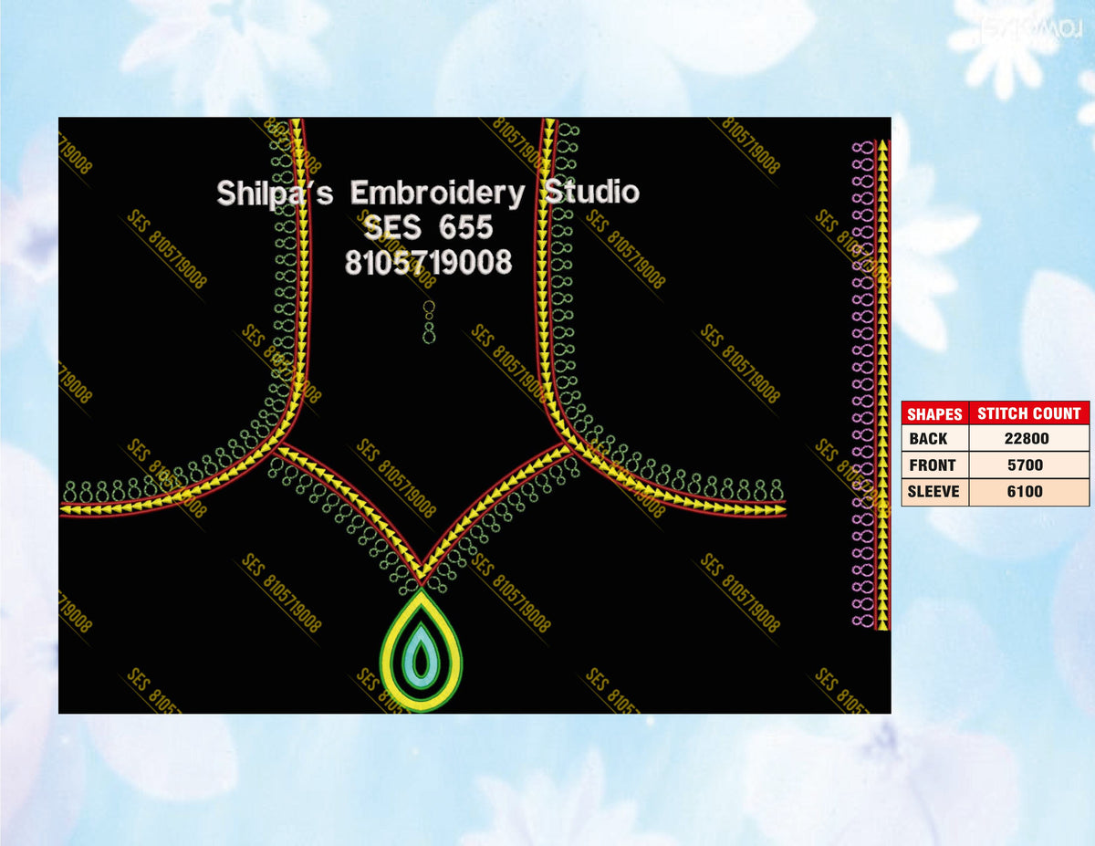 Embroidery Designs 601-700 Series