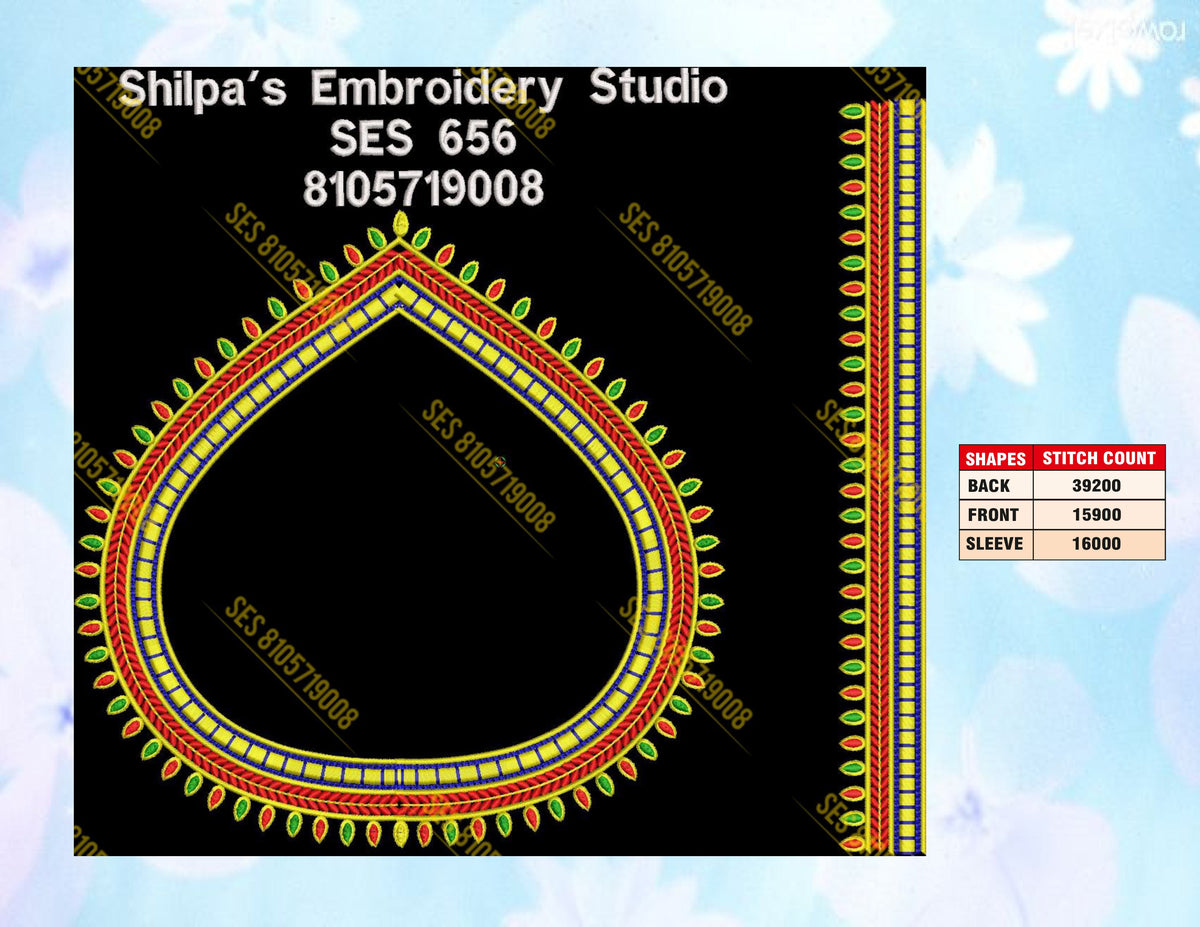 Embroidery Designs 601-700 Series