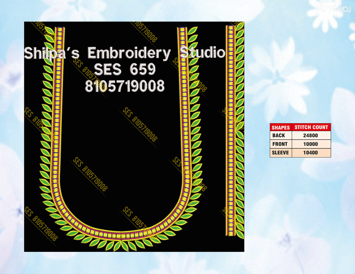 Embroidery Designs 601-700 Series