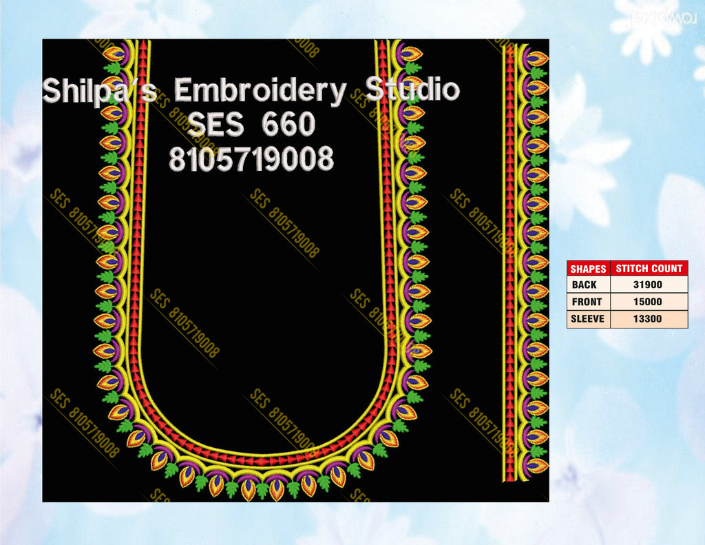 Embroidery Designs 601-700 Series