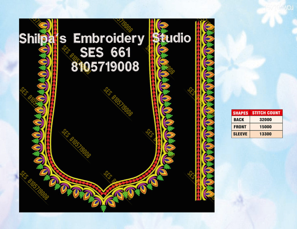 Embroidery Designs 601-700 Series