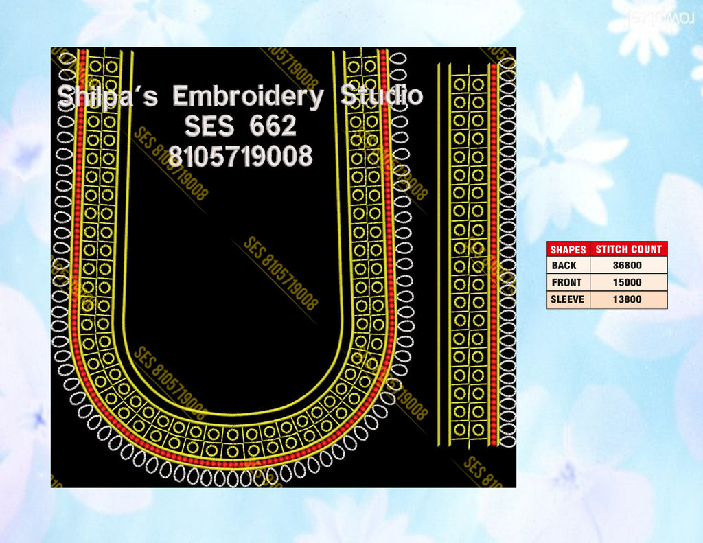 Embroidery Designs 601-700 Series
