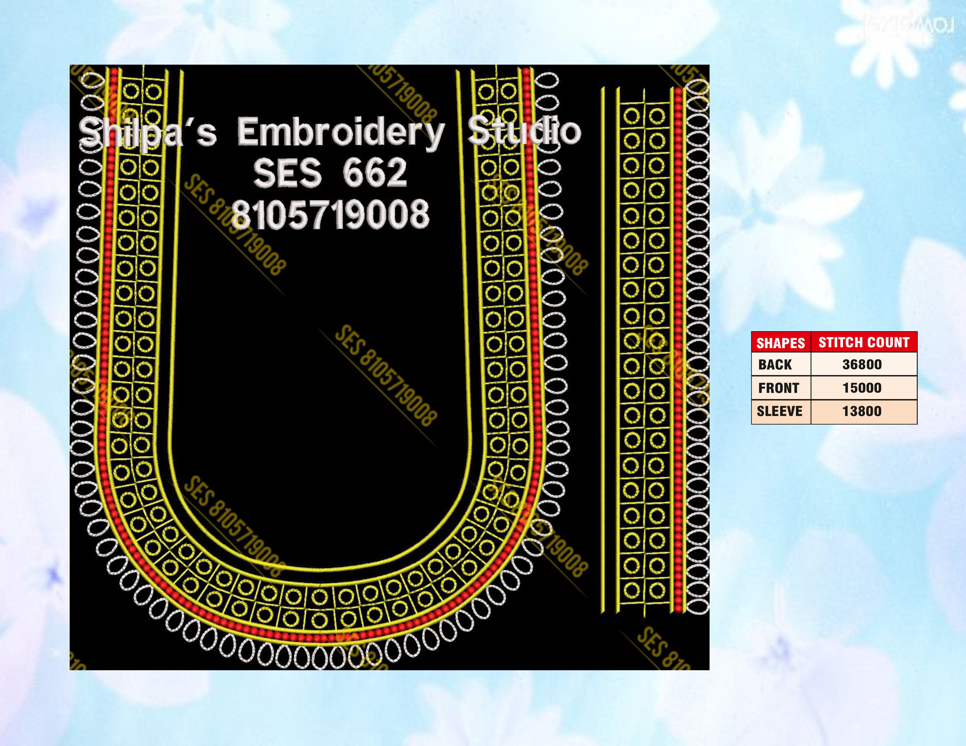 Embroidery Designs 601-700 Series