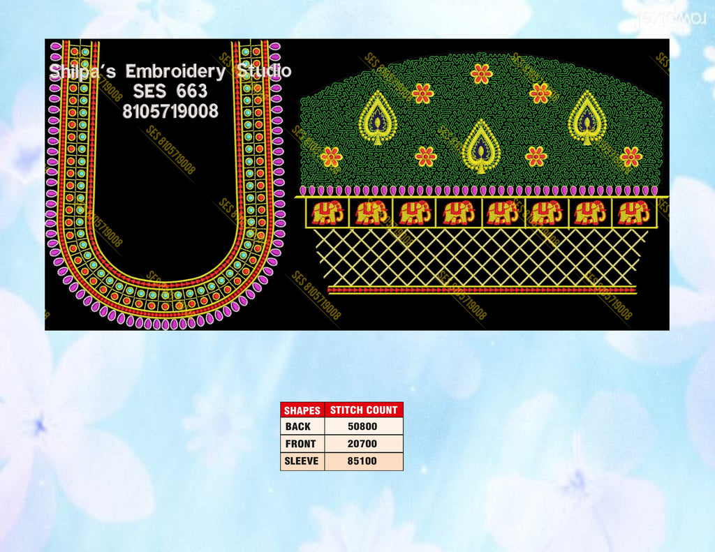 Embroidery Designs 601-700 Series