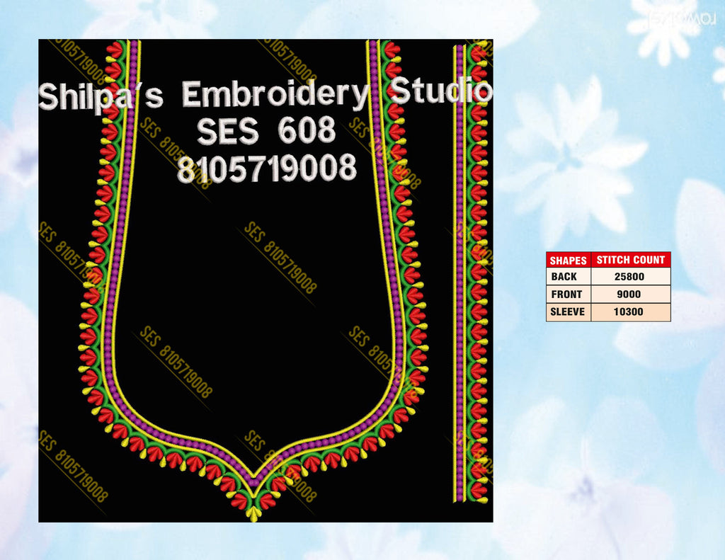 Embroidery Designs 601-700 Series