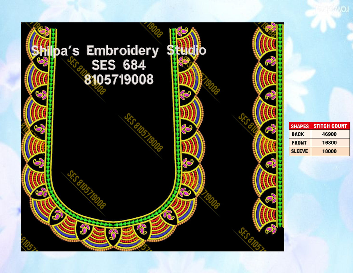 Embroidery Designs 601-700 Series