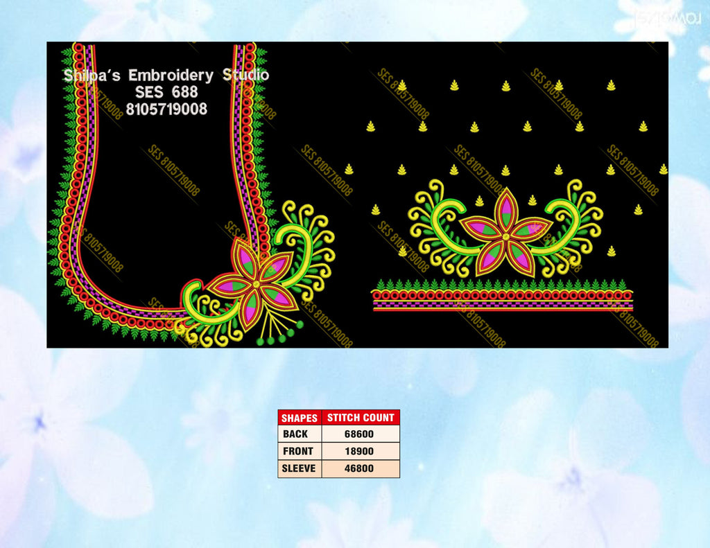 Embroidery Designs 601-700 Series