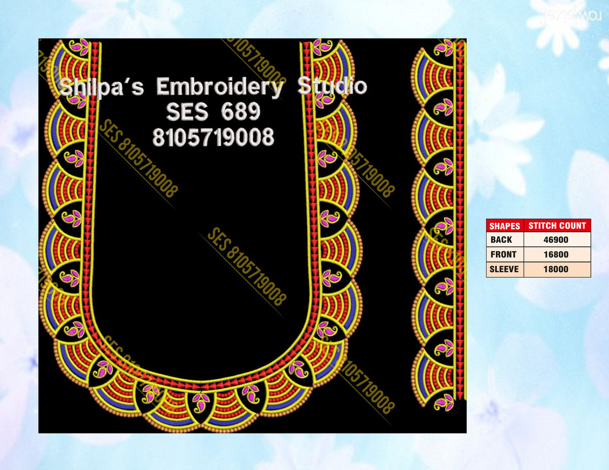 Embroidery Designs 601-700 Series