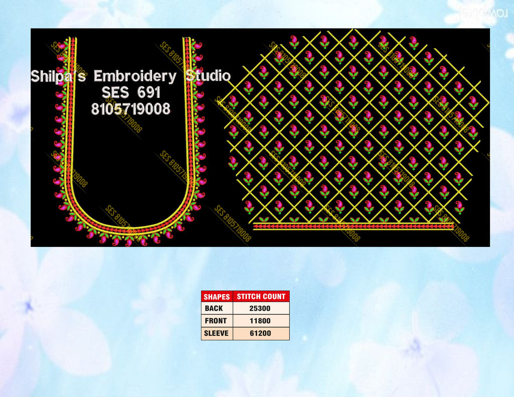 Embroidery Designs 601-700 Series
