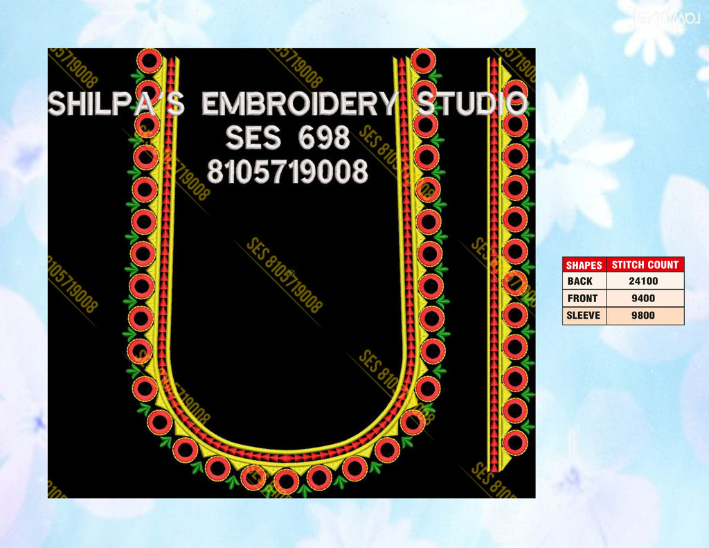 Embroidery Designs 601-700 Series