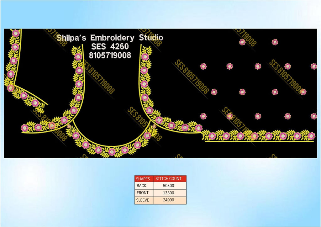 Embroidery Designs 4201-4300 Series