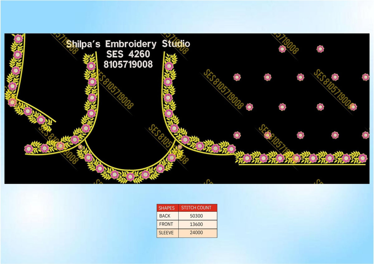 Embroidery Designs 4201-4300 Series