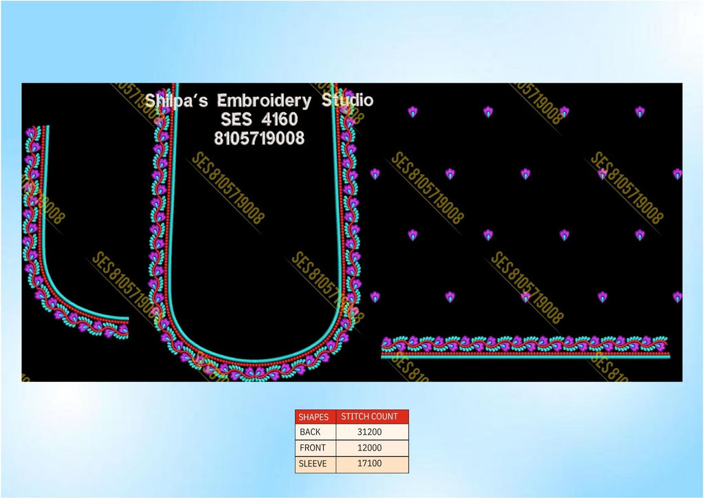 Embroidery Designs 4101-4200 Series