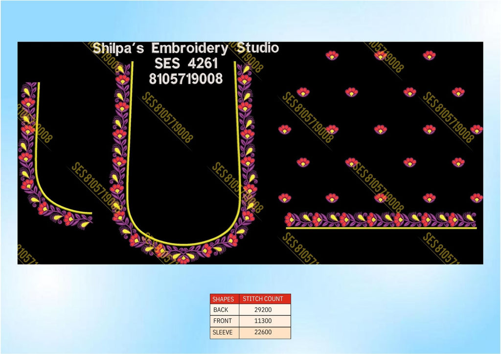 Embroidery Designs 4201-4300 Series