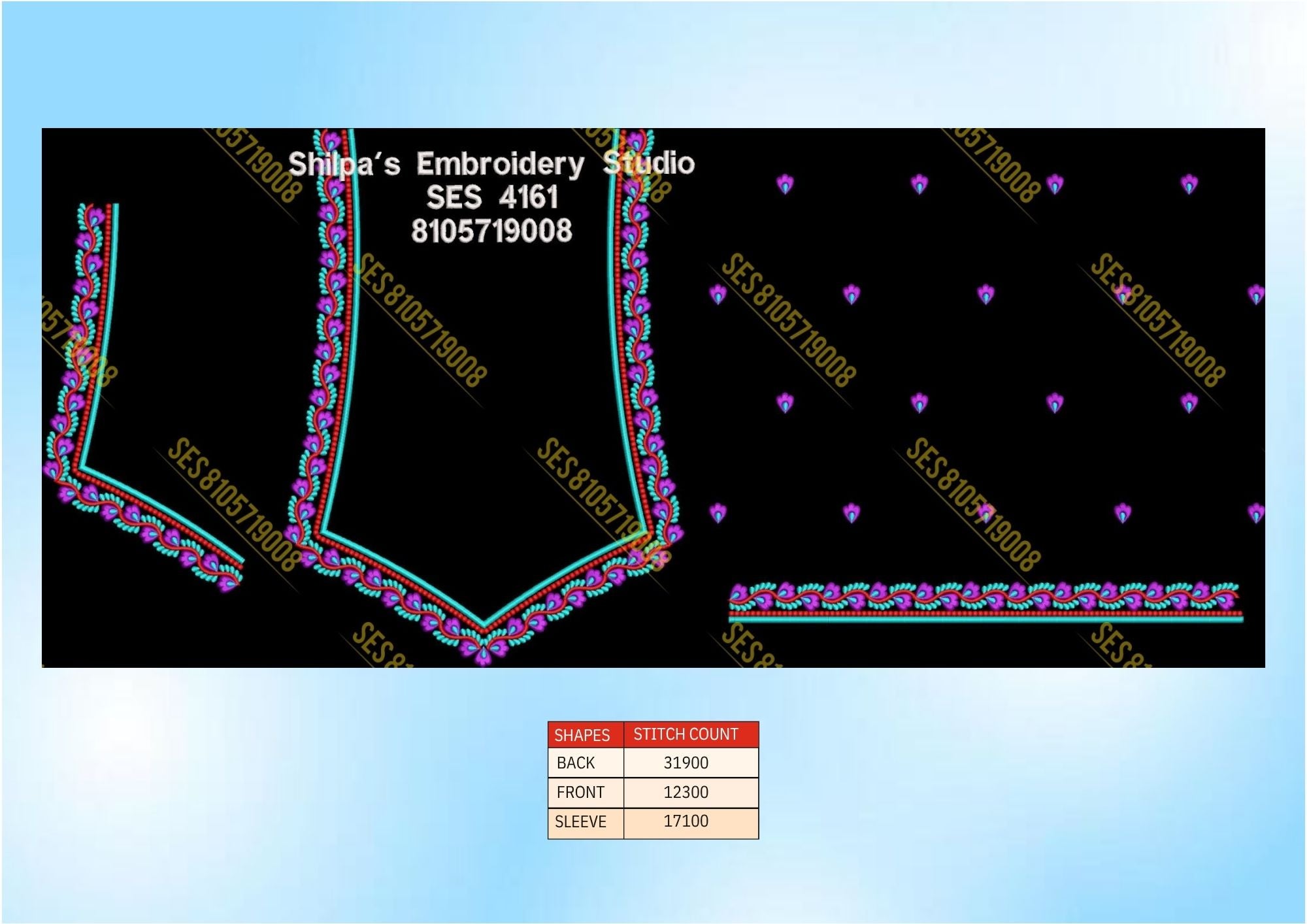 Embroidery Designs 4101-4200 Series